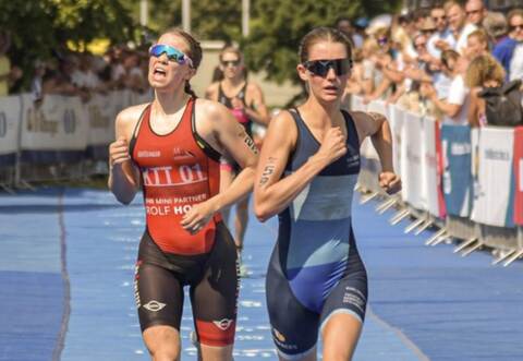 Sabrina Fleig (rechts) sicherte sich bei der DM Platz elf bei den Frauen und Rang vier in der U23.