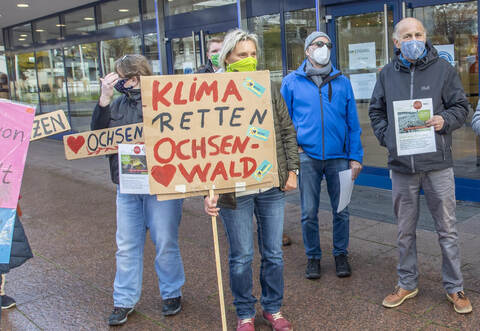 Gemeinderat Demo Gewerbe Ochsenwäldle