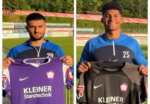 Enes Tubluk (links) und Yannick Onohiol wechseln zum FC Nöttingen.