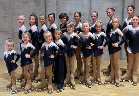 Erfolgreiche Rollkünstläufer des RRMSV Kieselbron in Lahr.