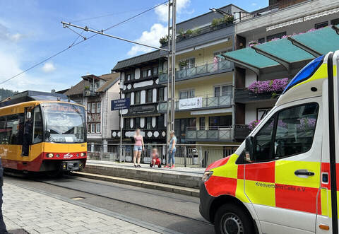 Zu einem Notarzteinsatz ist es am Montagmittag in Bad Wildbad gekommen.