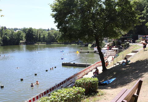 Das Gesundheitsamt hat einen erhöhten Bakteriengehalt im Tiefen See festgestellt.