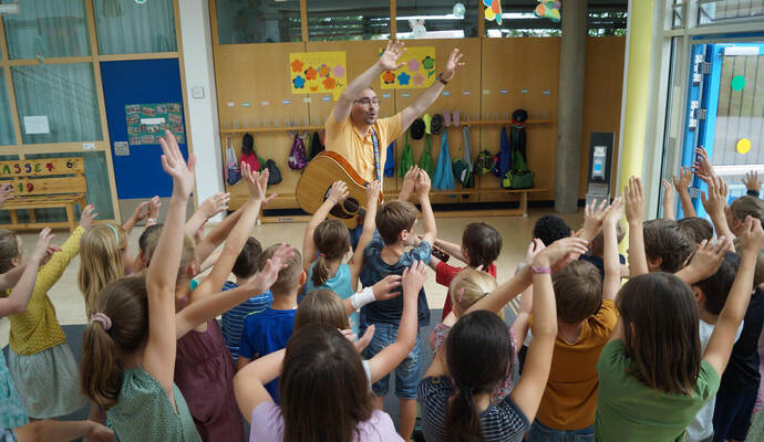 Die Chor-AG in Wimsheim kommt gut an.