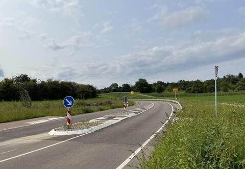 Die neue Nöttinger Strecke ist nach wie vor kaum befahren.