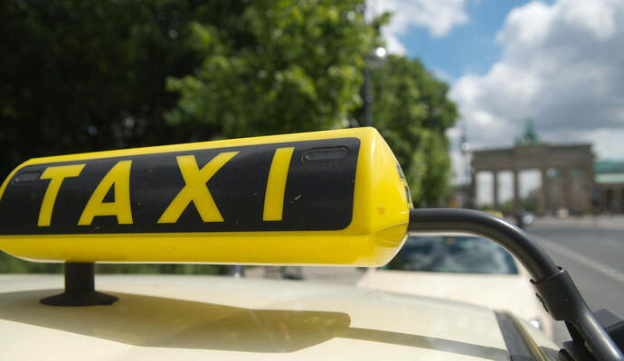 Taxifahrer-Demonstration in Berlin