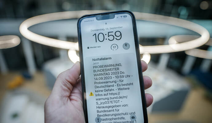 Bundesweiter Warntag zum Test der Warnsysteme