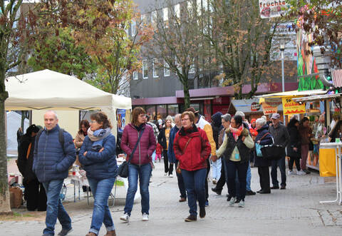 Auch im Vorjahr ist der 38. Mühlacker Martinimarkt gut besucht gewesen – so wie hier in der unteren Bahnhofstraße.