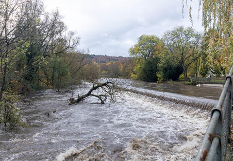 Nagold Wasserstand nach Starkregen