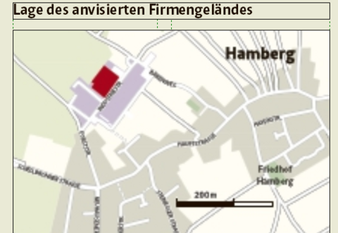 Hier soll das Firmengelände in Hamberg entstehen.