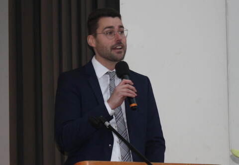 Bürgermeister Fabian Bader stellte beim Neujahrsempfang kommende Projekte vor.