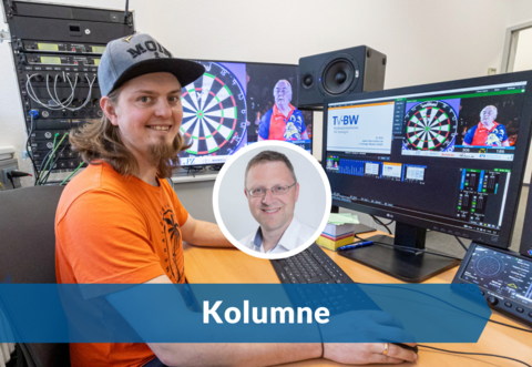 Tobias Stricker von TV-BW hat Kieselbronns Darts-Spektakel über sieben Stunden lang gestreamt – und damit selbst Zuschauer in Japan erreicht, weiß PZ-Redakteur Alexander Heilemann zu berichten.