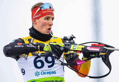 Tim Nechwatal vom WSV Schömberg glänzte bei seiner ersten Junioren-WM mit guten Schießergebnissen, nur die Laufzeiten waren nicht nach seinem Geschmack.