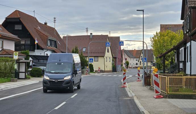 Die Ortsdurchfahrt in Schellbronn ist wieder frei.