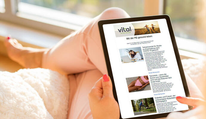 Mit dem Newsletter von Vital-Region.de werden Sie jeden Dienstag über spannende Gesundheitsthemen informiert.