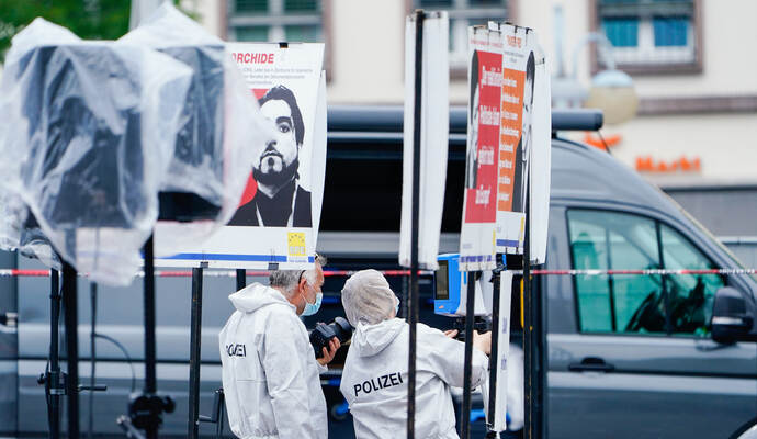 Mannheim - Messerangriff auf Marktplatz