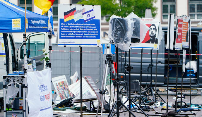 Mannheim - Messerangriff auf Marktplatz