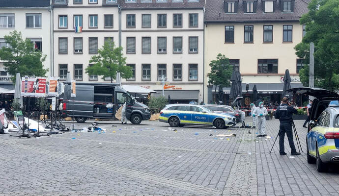 Messerangriff auf Marktplatz in Mannheim