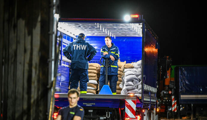 Wetter in Baden-Württemberg - THW-Logistikzentrum in Ulm