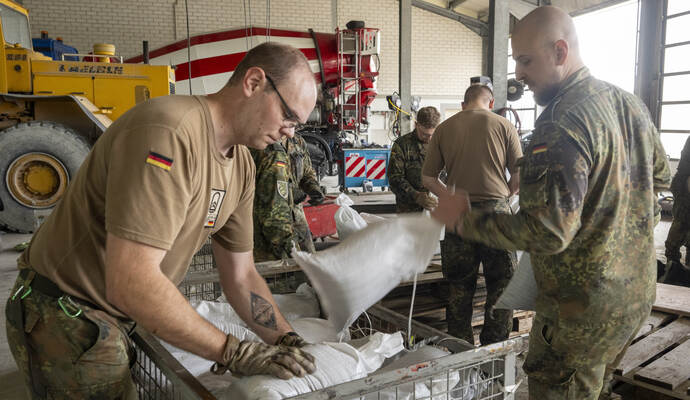 Hochwasser in Bayern - Höchstädt