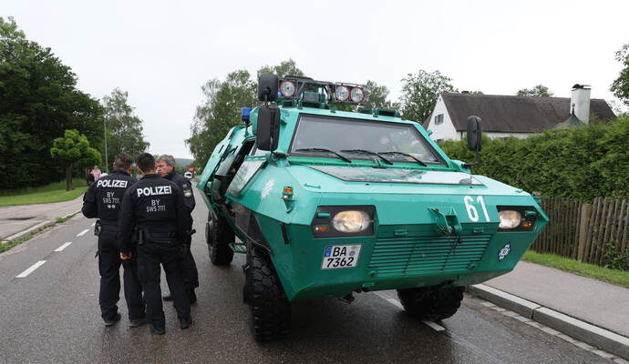 Hochwasser in Bayern - Offingen
