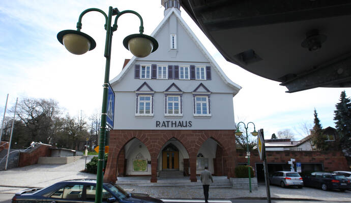 Das Rathaus von Schömberg. Das Rathaus von Schömberg.