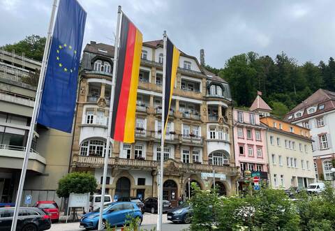 Im historischen Rathaus von Bad Wildbad haben die Bürgerinnen und Bürger am Sonntag abgestimmt.
