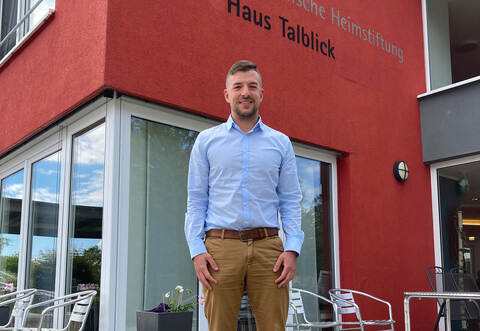 Christop Schütze ist stolz darauf, dass das Haus Talblick an einem bundesweiten Modellversuch teilnimmt.