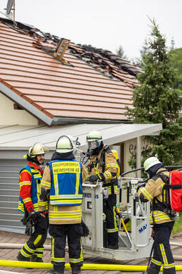 Dachstuhlbrand Tiefenbronn Mörikestraße