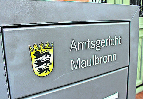 Der Fall wurde im Amtsgericht Maulbronn verhandelt.