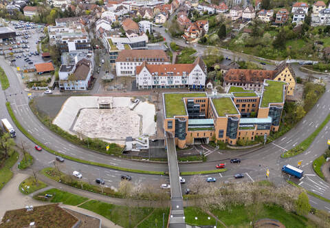 Mühlacker B10 Verkehr Drohne