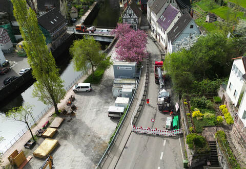 Neuenbürg Hirschbrücke Vollsperrung
