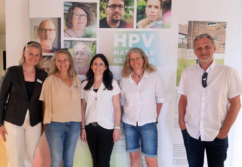 Dr. Kerstin Ladenburger, Tanja Wacker, Anja Westermann, Dr. Monika Riexinger und Dr. Ingo Thalmann freuen sich, mittels der Wanderausstellung und Fachwissen auf ein Thema aufmerksam zu machen, das Beachtung finden soll.