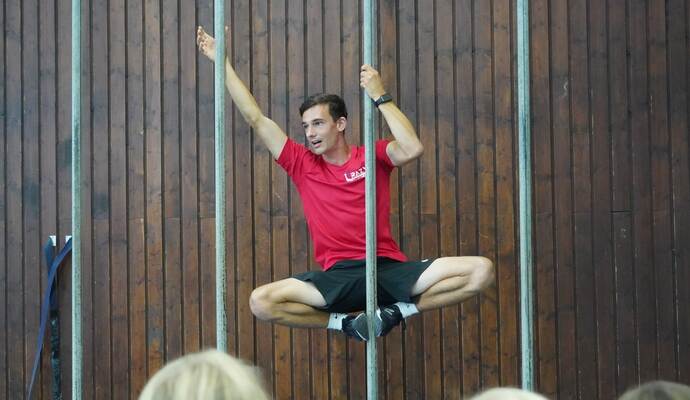 Dennis Leiber in Aktion.