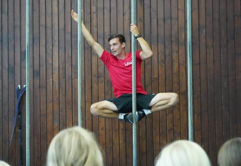 Dennis Leiber in Aktion.