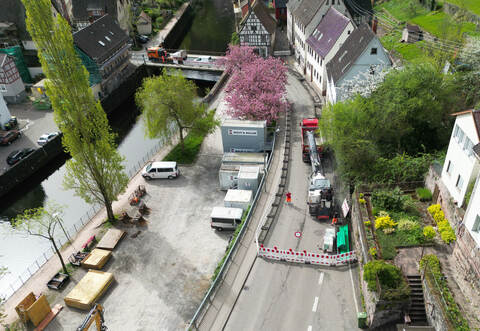 Neuenbürg Hirschbrücke Vollsperrung